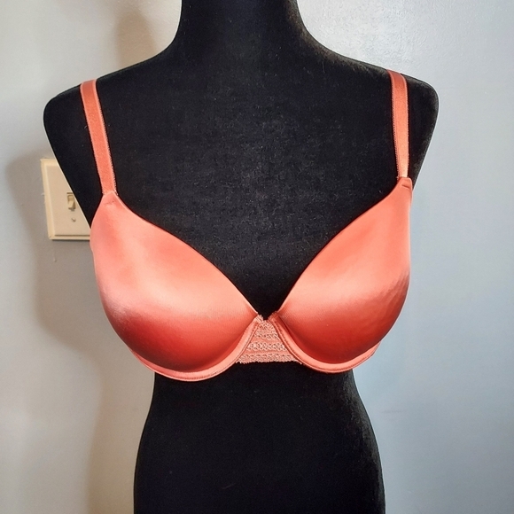 Auden Women's Daydream Light Lift Demi T-Shirt Push Up Bra Faded Rose Color - Picture 3 of 9